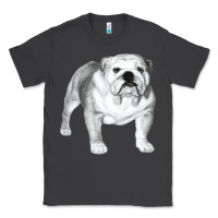 Smoke English Bulldog Art Classic Tee - linhVisuals