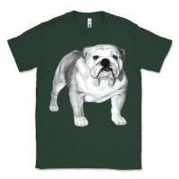 Sports Green English Bulldog Art Classic Tee - linhVisuals