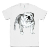 White English Bulldog Art Classic Tee - linhVisuals