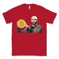 Red el salvador bitcoin bukele legal tender cryptocurrency btc t shirt Classic Tee - linhVisuals
