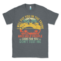 Charcoal Heather i will put you in the trunk and help people funny saying t shirt Classic Tee - linhVisuals