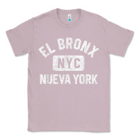 Lilac el bronx nueva york nyc gym style distressed white print t shirt Classic Tee - linhVisuals