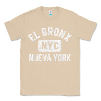 Mushroom el bronx nueva york nyc gym style distressed white print t shirt Classic Tee - linhVisuals