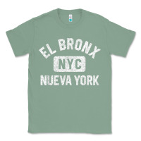 Sage el bronx nueva york nyc gym style distressed white print t shirt Classic Tee - linhVisuals