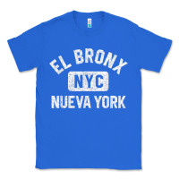 True Royal el bronx nueva york nyc gym style distressed white print t shirt Classic Tee - linhVisuals