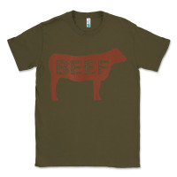Army Green beef t shirt, beef cattle shirt Classic Tee - linhVisuals