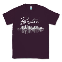 Boston Skyline T Shirt For Women, Men, Girls & Boys Classic Tee | Teevron
