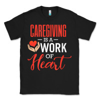 Black caregiving is a work of heart caregiver gifts for men, women t shirt Classic Tee - linhVisuals