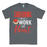 Charcoal Heather caregiving is a work of heart caregiver gifts for men, women t shirt Classic Tee - linhVisuals