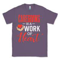Lavender caregiving is a work of heart caregiver gifts for men, women t shirt Classic Tee - linhVisuals