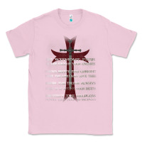 Bubblegum Pink knights templar crusader cross ring order be without fear t shirt Classic Tee - linhVisuals
