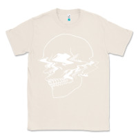 Natural creepy cool egirl eboy pastel goth vaporwave glitch skull sweatshirt Classic Tee - linhVisuals