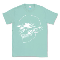 Seafoam creepy cool egirl eboy pastel goth vaporwave glitch skull sweatshirt Classic Tee - linhVisuals