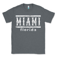 Charcoal Heather miami florida souvenir t shirt Classic Tee - linhVisuals