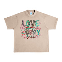French Oak love more worry less Urban Heavy Tee - RacoonDesign