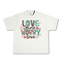 Pistachio love more worry less Urban Heavy Tee - RacoonDesign