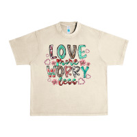 Sandshell love more worry less Urban Heavy Tee - RacoonDesign