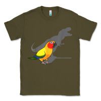 Army Green cute screaming parrot, birb memes, funny t rex sun conure t shirt Classic Tee - linhVisuals