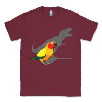 Burgundy cute screaming parrot, birb memes, funny t rex sun conure t shirt Classic Tee - linhVisuals