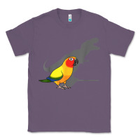 Lavender cute screaming parrot, birb memes, funny t rex sun conure t shirt Classic Tee - linhVisuals