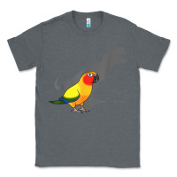Charcoal Heather cute screaming parrot, birb memes, funny t rex sun conure t shirt Classic Tee - linhVisuals