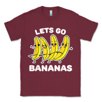 Burgundy lets go bananas shirt  funny fruit pun shirt  banana t shirt Classic Tee - linhVisuals