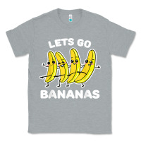 Heather Grey lets go bananas shirt  funny fruit pun shirt  banana t shirt Classic Tee - linhVisuals