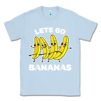 Dusty Blue lets go bananas shirt  funny fruit pun shirt  banana t shirt Classic Tee - linhVisuals