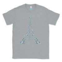 Heather Grey eiffel tower with diamonds the parisian french love sign t shirt Classic Tee - linhVisuals