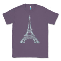 Lavender eiffel tower with diamonds the parisian french love sign t shirt Classic Tee - linhVisuals