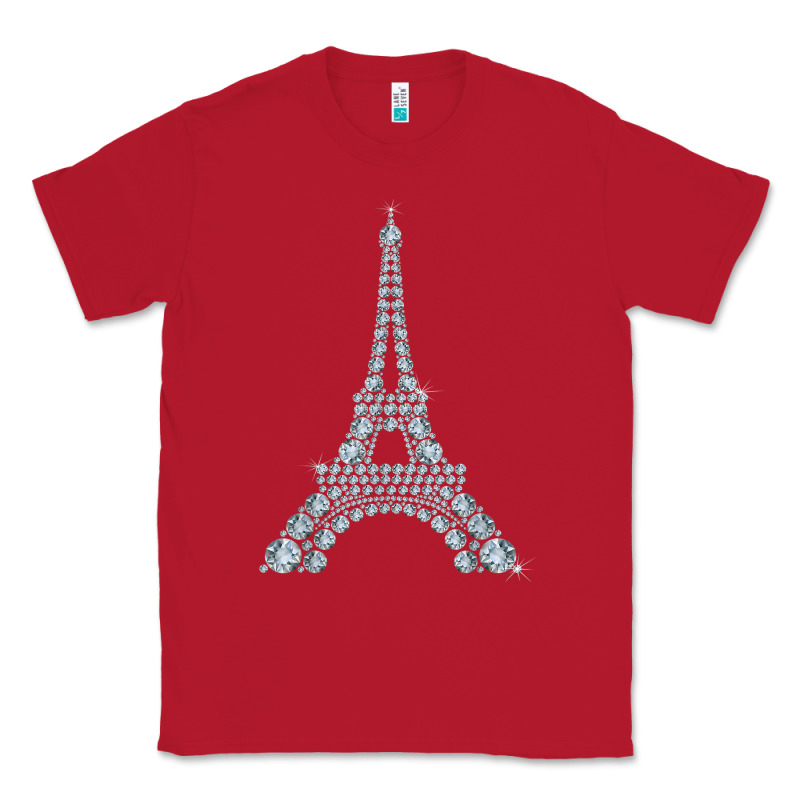 Eiffel Tower With Diamonds The Parisian French Love Sign T Shirt Classic Tee by linhVisuals | Teevron