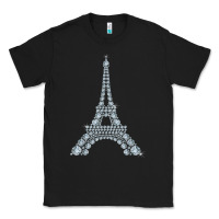 Black eiffel tower with diamonds the parisian french love sign t shirt Classic Tee - linhVisuals