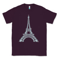 Plum eiffel tower with diamonds the parisian french love sign t shirt Classic Tee - linhVisuals