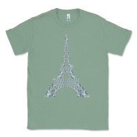 Sage eiffel tower with diamonds the parisian french love sign t shirt Classic Tee - linhVisuals