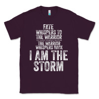Plum fate whispers to warrior i am the storm quote gritty fighter t shirt Classic Tee - linhVisuals