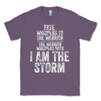 Lavender fate whispers to warrior i am the storm quote gritty fighter t shirt Classic Tee - linhVisuals