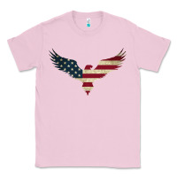 Bubblegum Pink bald eagle  america Classic Tee - linhVisuals