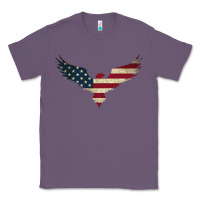 Lavender bald eagle  america Classic Tee - linhVisuals