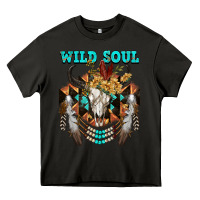 Asphalt Wild Soul Bull Skull Heavy Core Tee - FaDigitalArtStudio