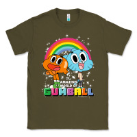 Army Green cn the amazing world of gumball & darwin rainbow portrait pullover hoo Classic Tee - linhVisuals