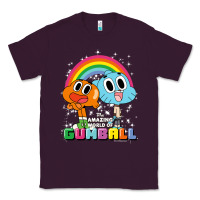 Plum cn the amazing world of gumball & darwin rainbow portrait pullover hoo Classic Tee - linhVisuals