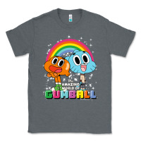Charcoal Heather cn the amazing world of gumball & darwin rainbow portrait pullover hoo Classic Tee - linhVisuals
