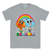 Heather Grey cn the amazing world of gumball & darwin rainbow portrait pullover hoo Classic Tee - linhVisuals