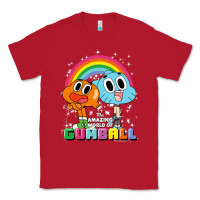 Red cn the amazing world of gumball & darwin rainbow portrait pullover hoo Classic Tee - linhVisuals