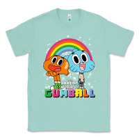 Seafoam cn the amazing world of gumball & darwin rainbow portrait pullover hoo Classic Tee - linhVisuals