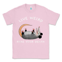 Bubblegum Pink funny opossum possum tee live weird fake your death t shirt Classic Tee - linhVisuals