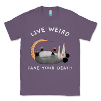 Lavender funny opossum possum tee live weird fake your death t shirt Classic Tee - linhVisuals