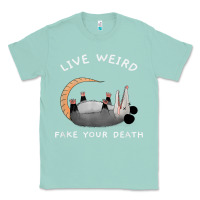 Seafoam funny opossum possum tee live weird fake your death t shirt Classic Tee - linhVisuals