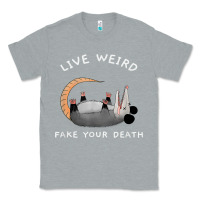 Heather Grey funny opossum possum tee live weird fake your death t shirt Classic Tee - linhVisuals