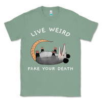 Sage funny opossum possum tee live weird fake your death t shirt Classic Tee - linhVisuals